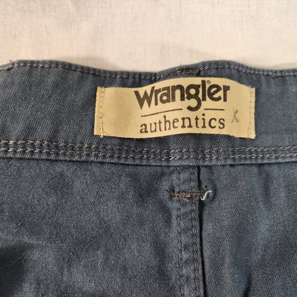 Wrangler Authentics Mens Blue Stretch Cargo Shorts (Actual Sz 51) NWT FREE Ship - Picture 10 of 15